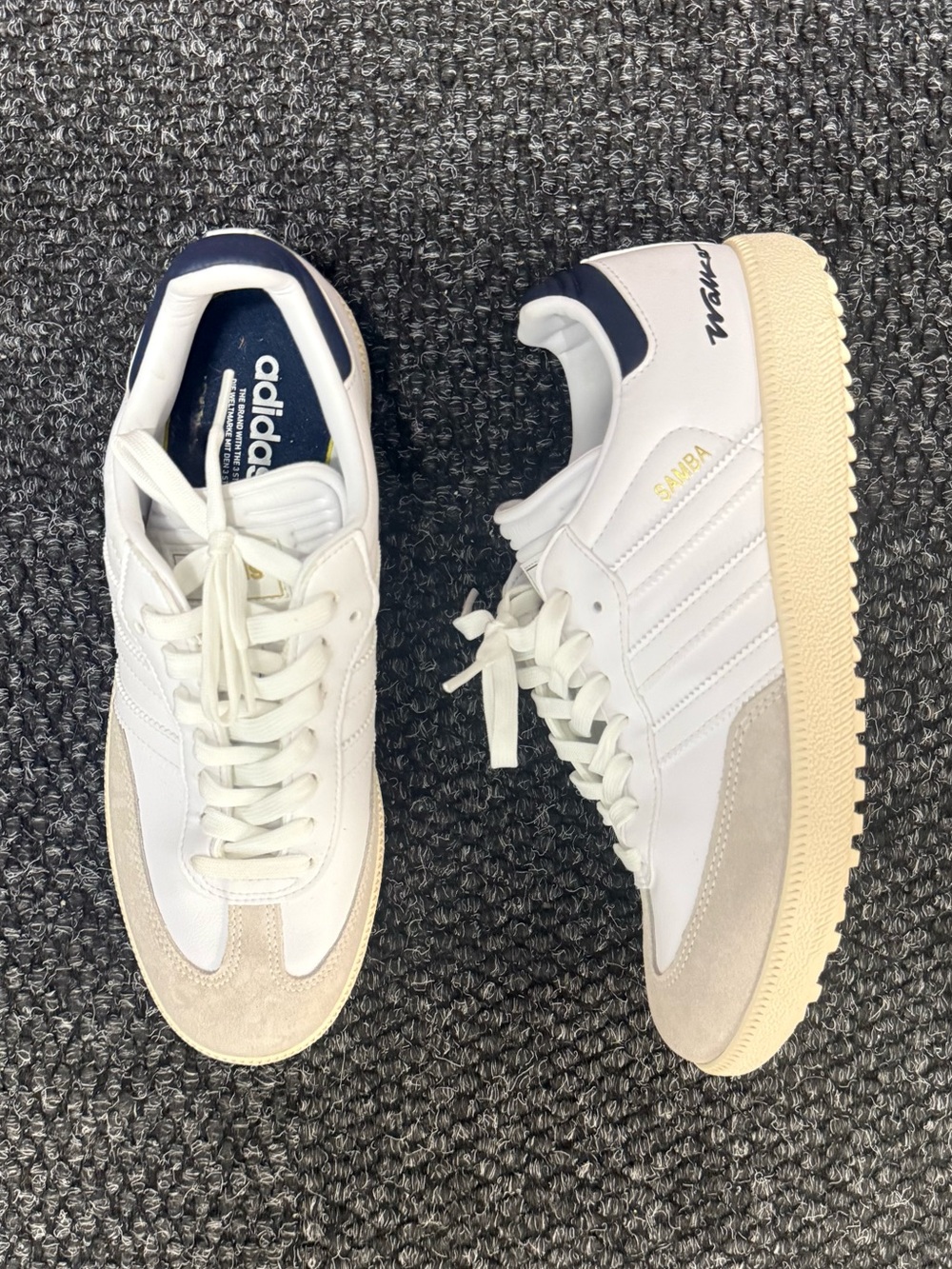 Lightly USED Adidas x Walker Golf Samba size 8.5 no box